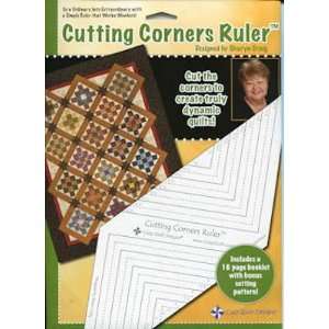  Cutting Corners Ruler with Booklet by Sharyn Craig of Cozy 