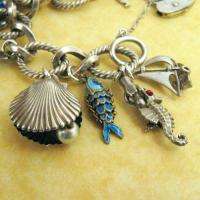   SEAFARING NAUTICAL CHARM BRACELET Enamels, Movers, Openers, CHIM, NUVO