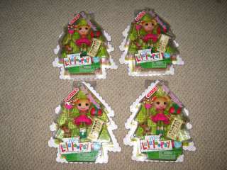 Lot of 4 *Lalaloopsy* HOLLY SLEIGHBELLS Mini Doll Christmas Limited 