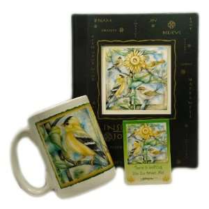 GOLDFINCH Garden songbird bird gift set by jody Bergsma Featuring 15 