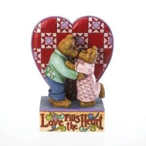   Jim Shore Weak in the Knees kissing Bears Figurine