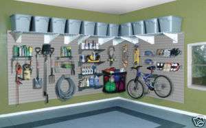 Slat Track Slatwall Garage Storage Organizer Kit  