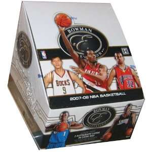  2007/08 Bowman Elevation Basketball Hobby Box   12 Packs 