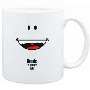  Mug White  Smile if youre light  Adjetives Sports 