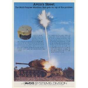  1983 Avco Systems Skeet Multi Purpose Munition Mine Print 