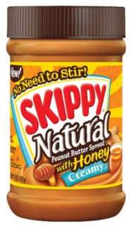 6x Skippy Peanut Butter Natural Spread 15 oz Jars * Pick your flavor 