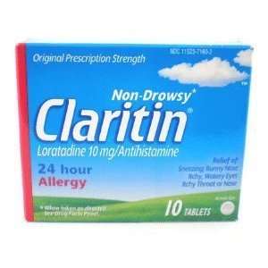  Claritin 24 Hour Non Drowsy Allergy Sinus Tablets   10 
