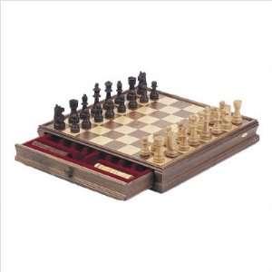  CHH 1042 Classic Wooden Chess & Checker Set Toys & Games