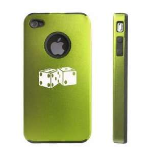  Apple iPhone 4 4S 4G Green D320 Aluminum & Silicone Case 