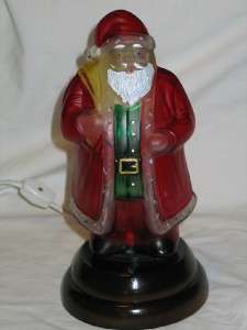 1985 Merck Old World Glass Christmas Santa Night Light T22  