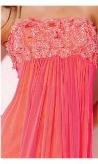 15326 JOVANI PROM EVENING GOWN DRESS size 10 CORAL  