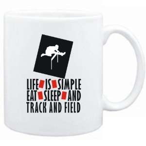   Simple  Eat , Sleep & Track And Field  Mug Sports