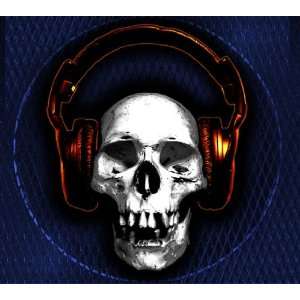  Skull With Headphones and Amp Sick Poster   24x24 inches 