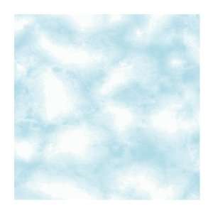   Wallcoverings York Kids IV YK0103 Cloud Wallpaper, White/Light Blue