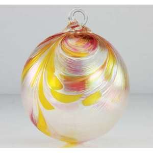  Glass Eye Studio Hand Blown Sunset Taffy Glass Ornament 