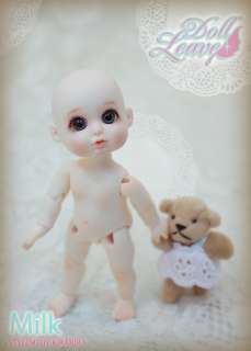 Milk  Doll Leaves 12cm TINY SIZE SUPER DOLLFIE Ball Jointed Doll 
