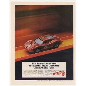  1970 Mattel Hot Wheels Sizzlers Car Toy Print Ad