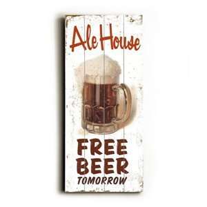  Artehouse 0003 205833 House Free Beer Wooden Sign Printed 