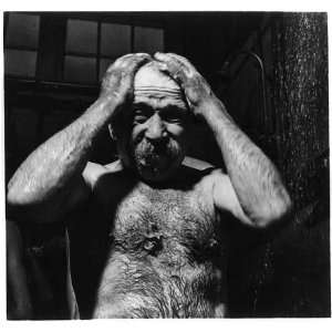 Coal mining in Hazelton,PA,Andrew Scavnicky taking a shower,Luzerne 