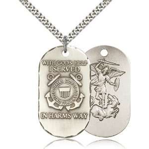  Sterling Silver Coast Guard Pendant Jewelry