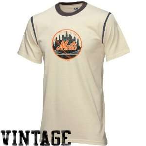   York Mets Natural Winner Fashion Vintage T shirt