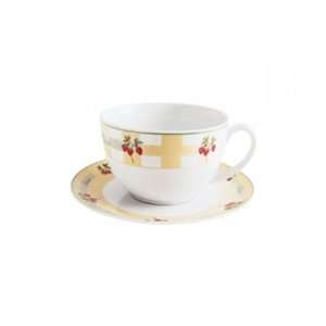  Sucre Sale Breakfast Cup and Saucer   Strawberry Kitchen 