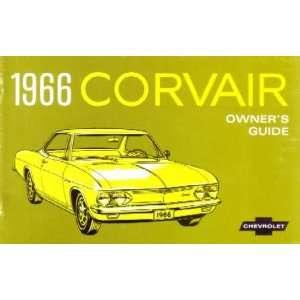 1966 CHEVROLET CORVAIR Owners Manual User Guide 