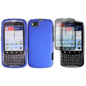  Blue Hard Case Cover+LCD Screen Protector for Motorola 