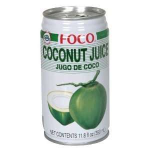 Foco, Juice Coconut, 11.8 ounce (12 Pack)  Grocery 