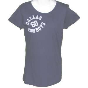  Womens Dallas Cowboys 1960s Legendary Navy Tshirt Sports 