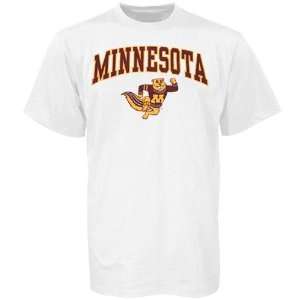 Minnesota Golden Gophers White Youth Bare Essentials T shirt  