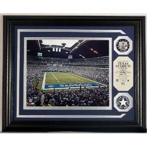    Texas Stadium Photomint with 2 24KT Gold Coins 
