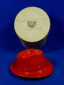   Salesman Sample Miniature Hat & Box   Stetson Cream Box & Marked Hat