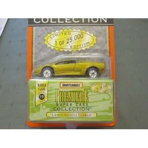   Diablo Matchbox Premiere Series 19 Super Cars Collection Toys & Games