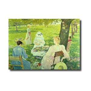  Family In The Orchard 1890 Giclee Print