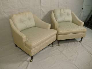 Pair of Vintage Modern Fireside Club Chairs (3599)r.  