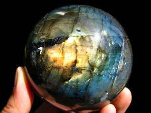 75In Super Bright Labradorite Sphere From Madagascar  