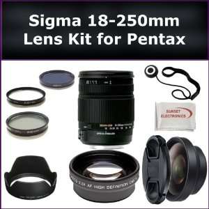  Sigma 18 250mm f/3.5 6.3 DC OS HSM Autofocus Zoom Lens Kit 