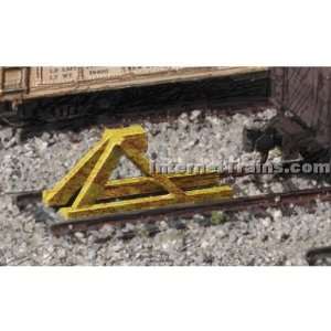  Walthers N Scale Cornerstone Built up Yellow Track Bumpers 