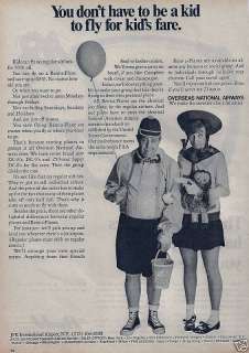 ONA OVERSEAS NATIONAL 1968 DONT HAVE TO BE KIDS AD  