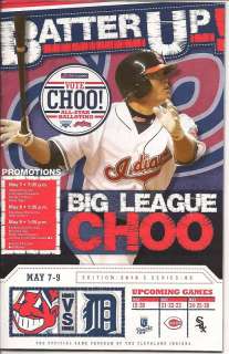 2010 May MLB Program Cleveland Indians Shin Soo Choo  