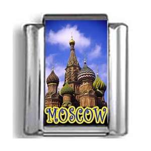   St. Basil the Blessed in Moscow Landmark Photo Italian Charm Jewelry