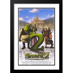 Shrek 2 20x26 Framed and Double Matted Movie Poster   Style F   2004
