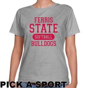 Ferris State Bulldogs Ladies Ash Custom Sport Classic Fit 