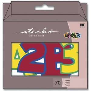   Cardstock ABC/123 Tote 70/Package, Primary Arts, Crafts & Sewing