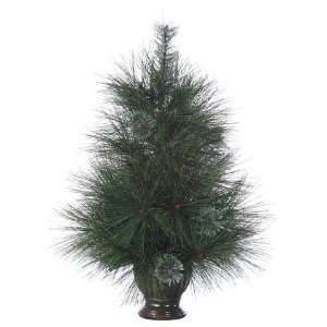  24 Long Needle/Pine Mixed Tree in Pot Green Two Tone 