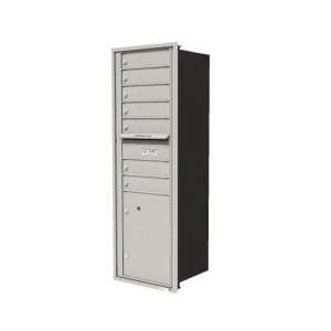   Horizontal Cluster Mailboxes in Postal Grey   Rear