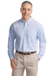 Port Authority Patterned Long Sleeve Easy Care Shirt.  