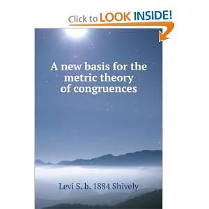  A new basis for the metric theory of congruences Levi S 