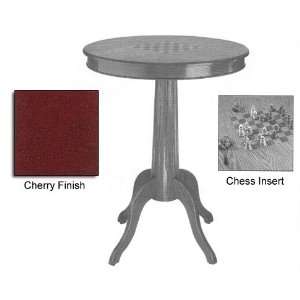  Traditional Pub Table w/ Chess Inset (Cherry Finish)